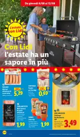 Volantino Lidl settimana 32 Pagina 22: Certossa Panini per hot dog €0,69, GRILLMEISTER Thüringer Rostbratwurst IGP €3,49