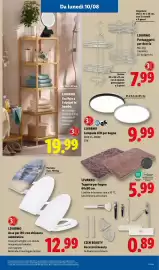 Volantino Lidl settimana 32 Pagina 41: Livarno Lampada LED per bagno €9,99, LIVARNO Scaffale a 5 ripiani in bambù €19,99