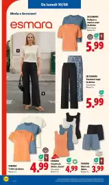 Volantino Lidl settimana 32 Pagina 43: ESMARA Pullover a manica corta da donna €5,99, Esmara Shorts da donna €3,99