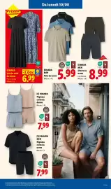 Volantino Lidl settimana 32 Pagina 44: ESMARA Pigiama corto da donna €7,99, ESMARA MEN Pigiama corto da uomo €7,99