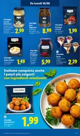Volantino Lidl settimana 32 Pagina 48: ITALIANO Olive Taggiasche €8,99, Italiamo Gelato €2,29