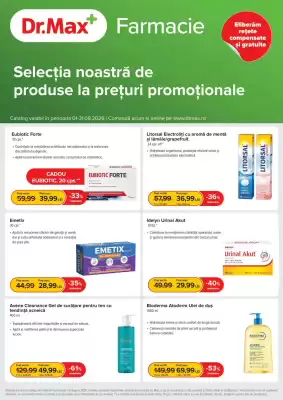 Catalog Dr.Max (valid până la 31-08)