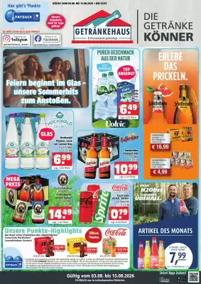 Getränkehaus Prospekt (gültig bis 15-08)