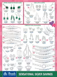 Prouds catalogue Page 8: CZ Drop Huggies €39,00, 16mm CZ Huggies €69,00