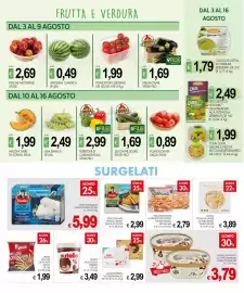 Volantino PrestoFresco Pagina 4: Crocchette agli spinaci Findus €2,99, Gelato alla Nutella €3,49