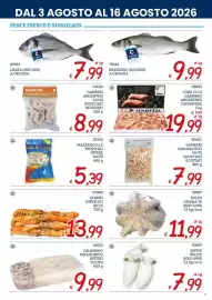 Volantino Zona Pagina 5: BRANZINO (600/800) A.CROAZIA €9,99, ORATA cromaris €7,99