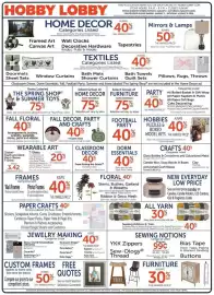 Hobby Lobby weekly ad week 32 Page 1