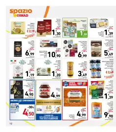 Volantino Spazio Conad Pagina 12: FROLLINI KRUMIRI BISTEFANI €1,30, FETTE BISCOTTATE CLASSICHE GENTILINI €1,39