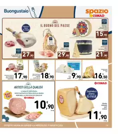 Volantino Spazio Conad Pagina 19: Grana Padano DOP CONAD €11,90, EMMENTALER SVIZZERO DOP €16,50