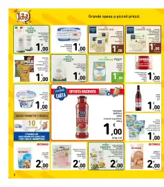 Volantino Spazio Conad Pagina 2: Funghi Trifolati Champignon Logrò d'Amico €1,00, Birra Lager Bud €1,00