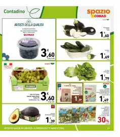 Volantino Spazio Conad Pagina 21: UVA VITTORIA CONAD PERCORSO QUALITÀ €3,60