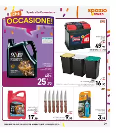 Volantino Spazio Conad Pagina 29: SET 3 PATTUMIERE COVERLINE TONTARELLI €16,90, LUBRIFICANTE AUTO 10W40 €17,90