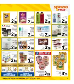 Volantino Spazio Conad Pagina 3: ASSORBENTI ULTRA CON ALI COTONE BIOLOGICO VERSO NATURA CONAD €2,00