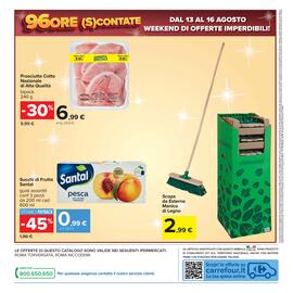 Volantino Carrefour Pagina 42: Prosciutto Cotto Nazionale di Alta Qualità Beretta €6,99, Succhi di Frutta Santal €0,99