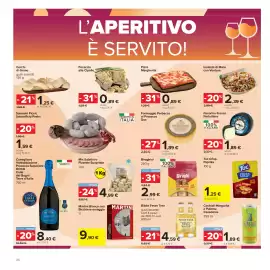 Volantino Carrefour Pagina 24: Formaggio Perbacco al Prosecco Doc €1,89, Insalata di Mare con Verdure €2,39
