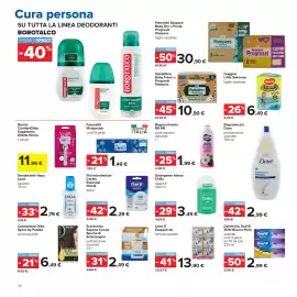 Volantino Carrefour Pagina 28: Lines E' Esapack Ali €13,90, Detergente Intimo Chilly €3,49