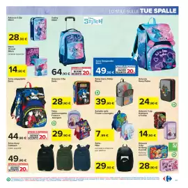 Volantino Carrefour Pagina 33: Zainetto asilo Frozen o Avengers €7,99, Astuccio 3 zip Avengers o Frozen €14,90
