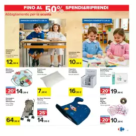 Volantino Carrefour Pagina 35: Cuscino per Lettino Fantasia €7,99, Copertina per Lettino Bruco Bruco €16,99