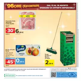 Volantino Carrefour Pagina 42: Prosciutto Cotto Nazionale di Alta Qualità Beretta €6,99, Succhi di Frutta Santal €0,99