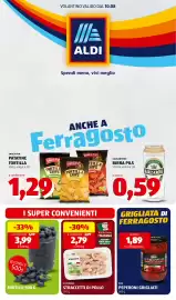 Volantino ALDI settimana 33 Pagina 1: BBQ PEPERONI GRIGLIATI €1,89, IL PODERE STRACCETTI DI POLLO €2,79