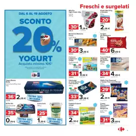 Volantino Carrefour Market Pagina 13: Bastoncini Merluzzo Frosta €3,99, Hamburger di carne Bovina Casa Scarlino €3,99