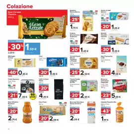 Volantino Carrefour Market Pagina 14: Cornetti Farciti Misura €2,59, Caffè Espresso Carrefour Classic €7,49