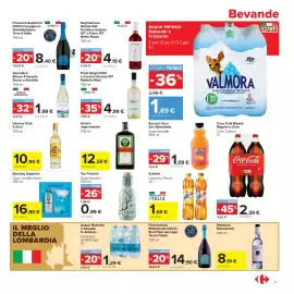 Volantino Carrefour Market Pagina 17: Succosi Zero San Benedetto €1,09, Acqua Naturale o Gassata S. Antonio €1,29