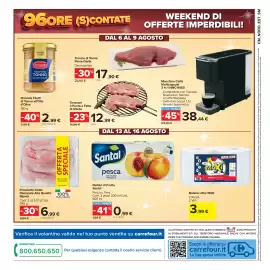 Volantino Carrefour Market Pagina 26: Prosciutto Cotto Nazionale Alta Qualità €6,99, Nettari di Frutta Santal €0,99