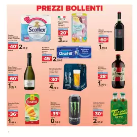 Volantino Carrefour Market Pagina 6: Succhi di Frutta Bravo €1,89, Cedrata Tassoni €2,95