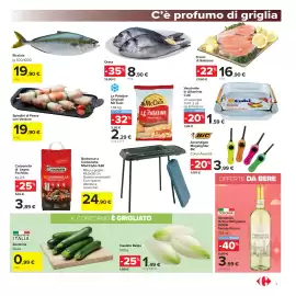 Volantino Carrefour Market Pagina 9: Spiedini di Pesce con Verdure €19,90, Orata €8,90