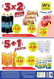 Volantino In'S Mercato Pagina 24: Birra doppio malto Galath €0,80, Get Up Cola Lemon €0,53