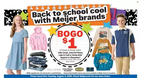 Meijer weekly ad week 31 Page 1