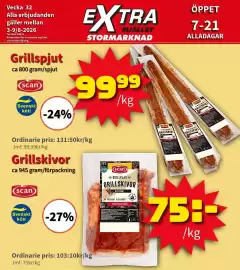 Extra Mjällby Stormarknad reklamblad vecka 32 Sida 3