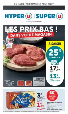 Super U (valable jusqu'au 9-08)