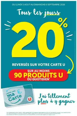 U Express | Carte U (valable jusqu'au 6-09)