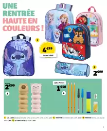 Catalogue GiFi page 3: Sac à dos €4,99, Trousse €2,99