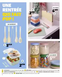 Catalogue GiFi page 4: 5 ustensiles €3,49, Boîte repas €2,99