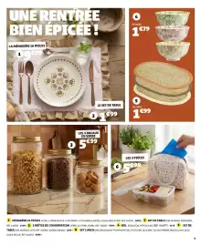 Catalogue GiFi page 9: La ménagère 16 pièces €9,99, Le set de table €1,99