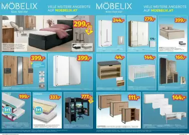 Möbelix Prospekt Seite 3: Livetastic GARDEROBE €166,00, BOXBETT, Cordstoff Cremefarben €399,00