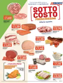 Volantino Mercatò Pagina 3: Mortadella con pistacchio €0,79, Carpaccio di Bresaola Rigamonti €2,89