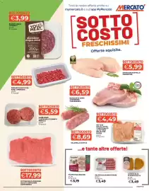 Volantino Mercatò Pagina 5: PETTO DI POLLO A FETTE €4,49, Fettine scelte di bovino adulto confezione convenienza €17,99