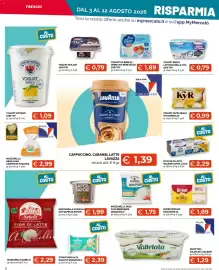 Volantino Mercatò Extra Pagina 6: Cappuccino, Caramel Latte Lavazza €1,39, Mozzarella oggi puoi benessere granarolo €1,75