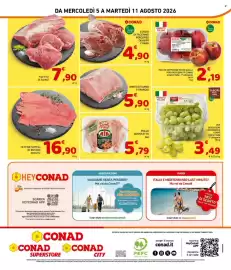 Volantino Conad | Convenienza Più Pagina 8: Arista di Suino a Trancio €5,90, COSCIA DI TACCHINO PERCORSO QUALITÀ CONAD €4,90