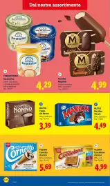 Volantino Lidl settimana 32 Pagina 10: Algida Magnum €4,99, Sammontana Barattolino €4,29