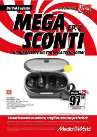 Volantino MediaWorld settimana 32 Pagina 11: JBL Auricolari Soundgear Clips €97,49