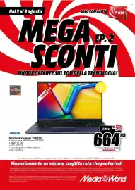 Volantino MediaWorld settimana 32 Pagina 17: ASUS Notebook Vivobook 15 M1502 €664,05
