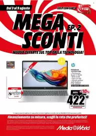 Volantino MediaWorld settimana 32 Pagina 18: Notebook HP 15-FC0111NL €422,10