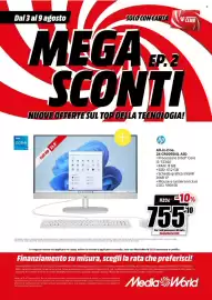 Volantino MediaWorld settimana 32 Pagina 22: Hp All-in-One 24-CR0095NL AIO €755,10
