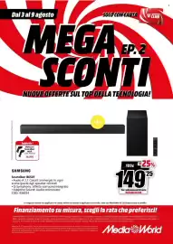 Volantino MediaWorld settimana 32 Pagina 37: SAMSUNG Soundbar B650F €149,25