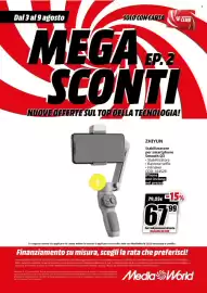 Volantino MediaWorld settimana 32 Pagina 39: ZHIYUN Stabilizzatore per smartphone Smooth Q3 €67,99